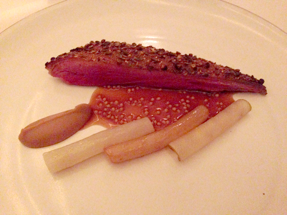 Duck with pear...